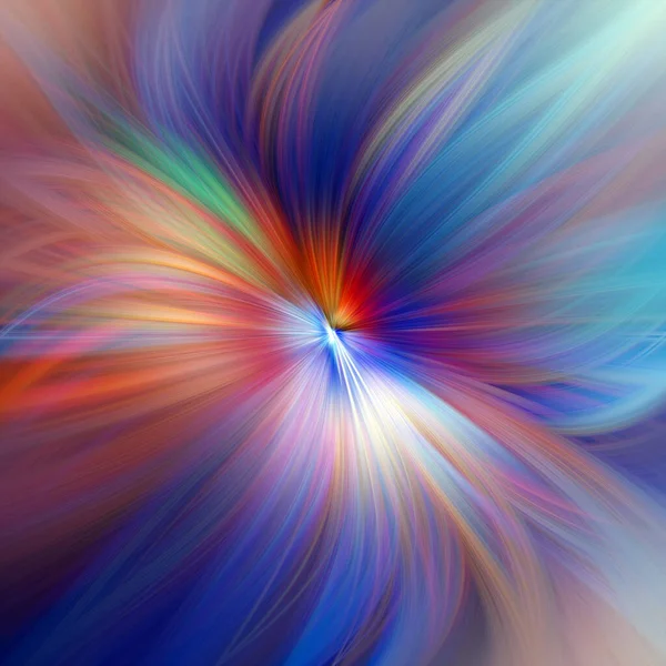 Redemoinho Marbleizado Colorido Folha Abstrata Flor Multi Color Gradient Blur — Fotografia de Stock