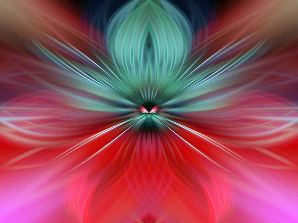 Multi Color Abstract Gradient Crossing Wavy Background Arte Fractal Pintura — Fotografia de Stock
