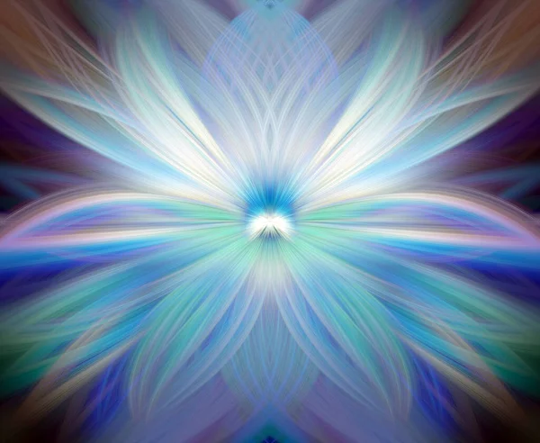 Multi Color Abstract Gradient Crossing Wavy Háttér Fractal Art Digitális — Stock Fotó