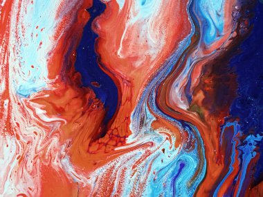 Güzel Renkli Karışık Soyut Akışkan Boyama. Teknoloji için akrilik renkli renkli boyalı duvar kâğıdı. Dalga Akımı Girdap Akıcı Mermer Sanat Dokusunu. Ev dekorasyonu Çağdaş Sanat Arkaplanı. Ev dekorasyonu Kanvası Resim Duvarı Tasarımı