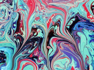 Güzel Renkli Karışık Soyut Akışkan Boyama. Teknoloji için akrilik renkli renkli boyalı duvar kâğıdı. Dalga Akımı Girdap Akıcı Mermer Sanat Dokusunu. Ev dekorasyonu Çağdaş Sanat Arkaplanı. Ev dekorasyonu Kanvası Resim Duvarı Tasarımı