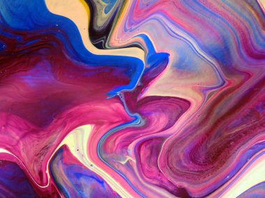 Güzel Renkli Karışık Soyut Akışkan Boyama. Teknoloji için akrilik renkli renkli boyalı duvar kâğıdı. Dalga Akımı Girdap Akıcı Mermer Sanat Dokusunu. Ev dekorasyonu Çağdaş Sanat Arkaplanı. Ev dekorasyonu Kanvası Resim Duvarı Tasarımı