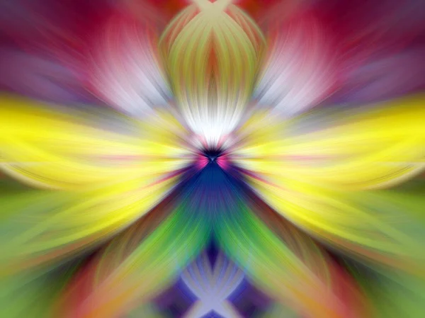 Multi Color Abstract Gradient Crossing Wavy Tausta Fractal Art Digitaalinen — kuvapankkivalokuva