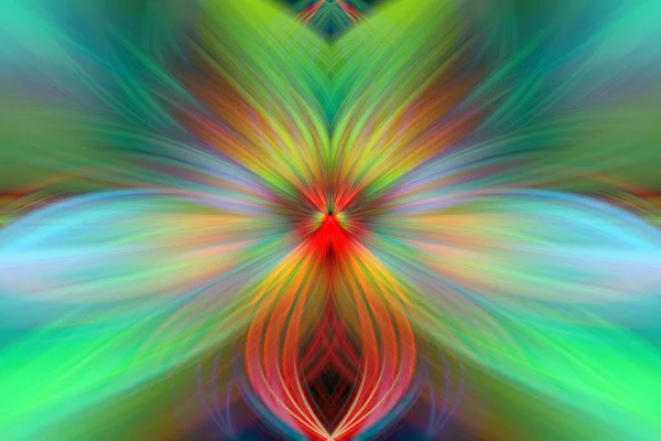 Multi Color Abstract Gradient Crossing Wavy Background Arte Fractal Pintura — Fotografia de Stock