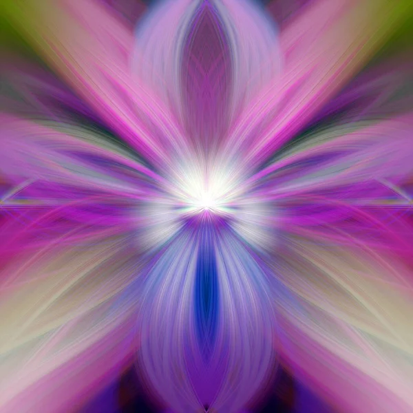 Multi Color Abstract Gradient Crossing Wavy Hintergrund Fractal Art Digital — Stockfoto