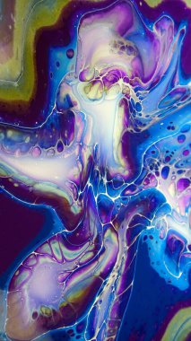 Güzel Renkli Karışık Soyut Akışkan Boyama. Teknoloji için akrilik renkli renkli boyalı duvar kâğıdı. Dalga Akımı Girdap Akıcı Mermer Sanat Dokusunu. Ev dekorasyonu Çağdaş Sanat Arkaplanı. Ev dekorasyonu Kanvası Resim Duvarı Tasarımı