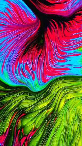 Vakker Fargerik Blandet Abstrakt Flytende Maling Akrylske Vibrant Farger Malingstrendy – stockfoto