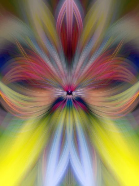Величественные Красочные Цветочные Фрактальные Неоновые Огни Бесшовный Узор Изобразительного Искусства — стоковое фото