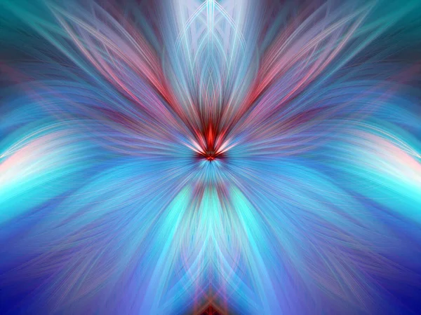 Majestic Bunte Floral Fraktale Neonlichter Nahtlose Muster Feinen Kunstverlauf Bunte — Stockfoto