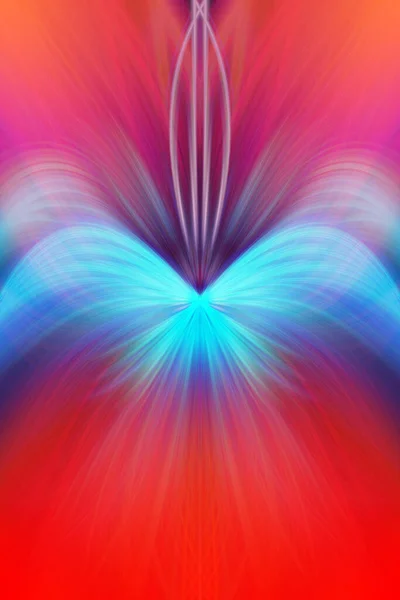 Majestueuze Kleurrijke Floral Fractal Neon Lichten Naadloos Patroon Fijne Kunst — Stockfoto