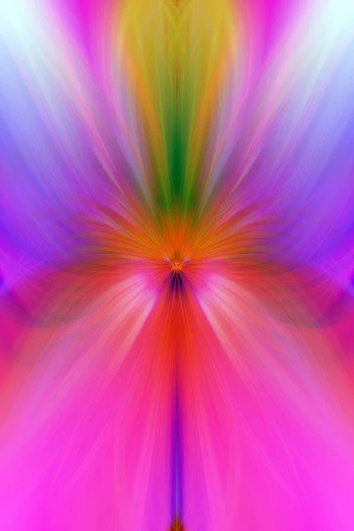 Majestic Colorful Floral Fractal Neon Lights Seamless Pattern Fine Art — Stock Photo, Image