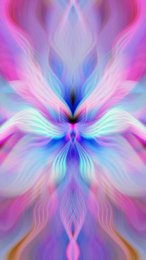 Modern soyut dalgalı fraktal gradyan geometrik arkaplan. Zarif fütüristik eğri. Kusursuz desen. İniş sayfası, yaratıcı sanat eserleri, web sitesi, sunum afişi, poster, olay, kart tasarımı. Moda Web tasarım arkaplanı, duvar dekorasyonu