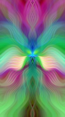 Modern soyut dalgalı fraktal gradyan geometrik arkaplan. Zarif fütüristik eğri. Kusursuz desen. İniş sayfası, yaratıcı sanat eserleri, web sitesi, sunum afişi, poster, olay, kart tasarımı. Moda Web tasarım arkaplanı, duvar dekorasyonu