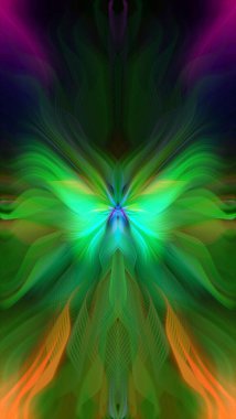 Gizemli Renkli Floral fraktal neon ışıkları. Kusursuz desenli güzel sanat gradyan renkli kıvrım renk dokusunu etkiler. Marble Twisted ink Light Fibers Efekti Psikedelik Soyut Duvar Kağıdı. Web sitesi afişi, poster, kart arkaplanı için kullan