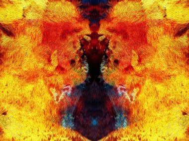 Ev dekorasyonu için Fraktal Sanat Dijital Boyama. Fantezi Efekti Bulanık Işık Örtüsü. Akrilik canlı renklerin yoğun renkli karışımı. Modern modern sanat. Moda Yağlı Boya Duvar Kağıdı Arkaplanı