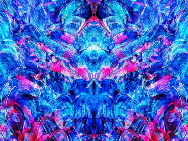 Fractal Art Digital Målning För Heminredning Fantasy Effect Blur Light — Stockfoto