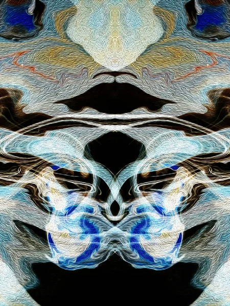 Fractal Art Ψηφιακή Ζωγραφική Για Διακόσμηση Στο Σπίτι Θολή Επικάλυψη — Φωτογραφία Αρχείου