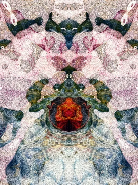 Fractal Art Ψηφιακή Ζωγραφική Για Διακόσμηση Στο Σπίτι Θολή Επικάλυψη — Φωτογραφία Αρχείου