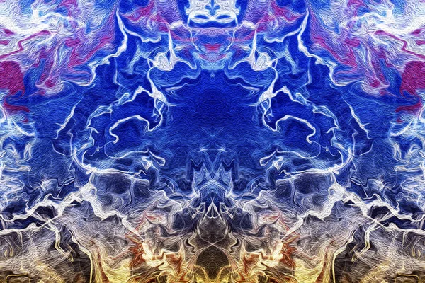 Fractal Art Ψηφιακή Ζωγραφική Για Διακόσμηση Στο Σπίτι Θολή Επικάλυψη — Φωτογραφία Αρχείου