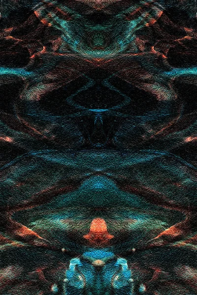 Fractal Art Ψηφιακή Ζωγραφική Για Διακόσμηση Στο Σπίτι Θολή Επικάλυψη — Φωτογραφία Αρχείου