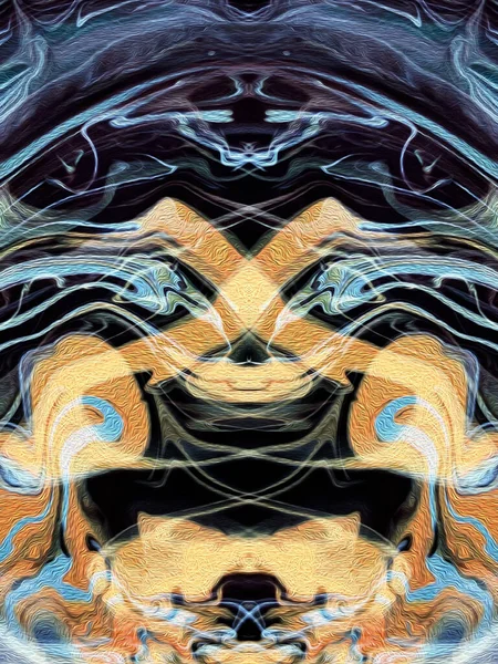 Fractal Art Ψηφιακή Ζωγραφική Για Διακόσμηση Στο Σπίτι Θολή Επικάλυψη — Φωτογραφία Αρχείου