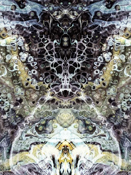 Fractal Art Digital Målning För Heminredning Fantasy Effect Blur Light — Stockfoto