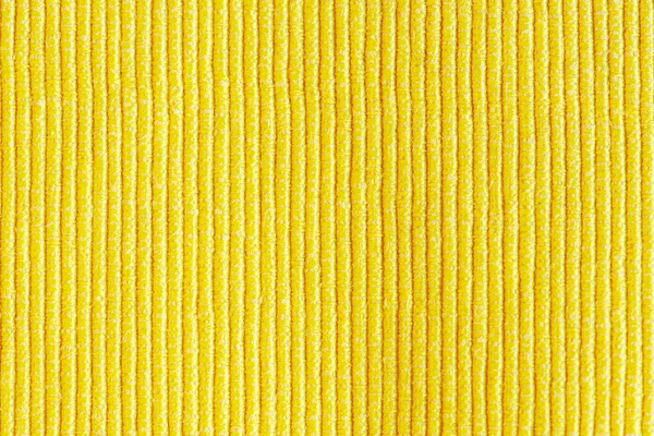 Közelkép Sűrű Szövet Texturált Világító Sárga Háttér — Stock Fotó
