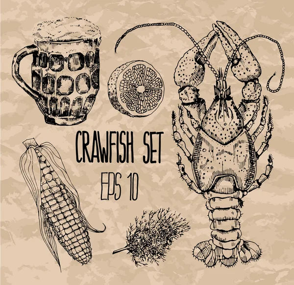 Küme kerevit. Vektör çizim.