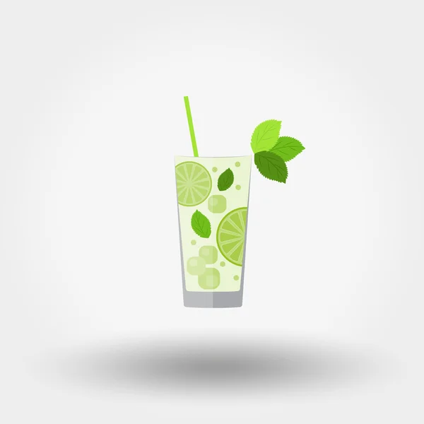 Mojito. Cocktail-Symbol. — Stockvektor