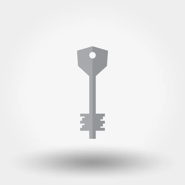 Kulcs ikon. Lakás. — Stock Vector