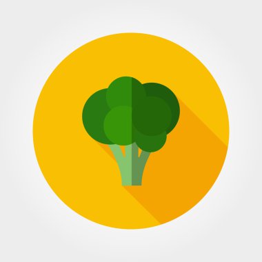 Brokoli. Gıda simgesi.