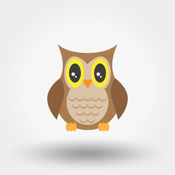 Owl. Stuffed toy. — Stock Vector