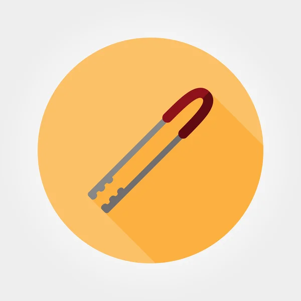 Cocina Tongs Icono . — Vector de stock