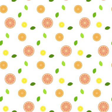 Taze meyve nane ile bırakır. Desen. Sorunsuz.