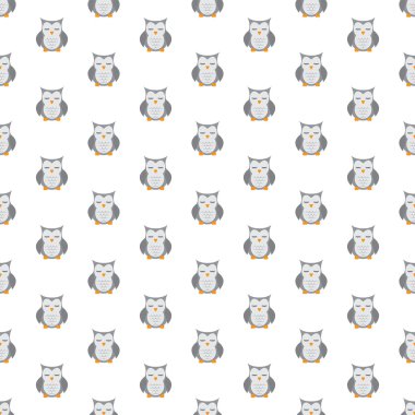 Baykuşlar şirin desen.