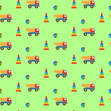 Çocuklar için oyuncaklar. Desen.