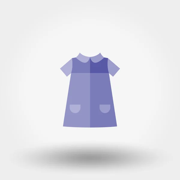 Vestido de bebé. Icono . — Vector de stock