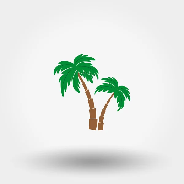 Icona delle palme. Piatto . — Vettoriale Stock