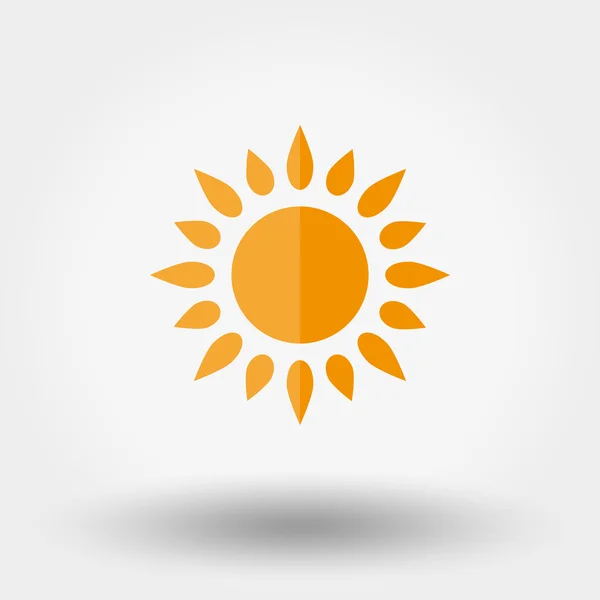 Zon pictogram vector. — Stockvector