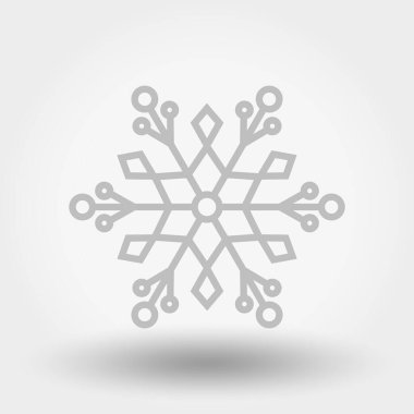 Kar taneleri. Web ve mobil uygulama simgesi. Beyaz arkaplanda vektör çizimi. Düz tasarım biçimi.
