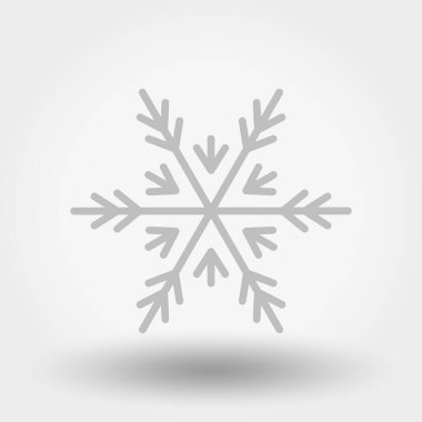 Kar taneleri. Web ve mobil uygulama simgesi. Beyaz arkaplanda vektör çizimi. Düz tasarım biçimi.