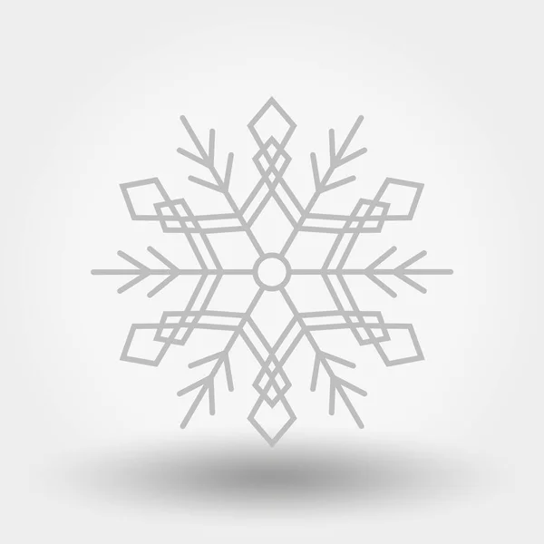 Snöflingor Ikon För Webb Och Mobil Applikation Vektor Illustration Vit — Stock vektor
