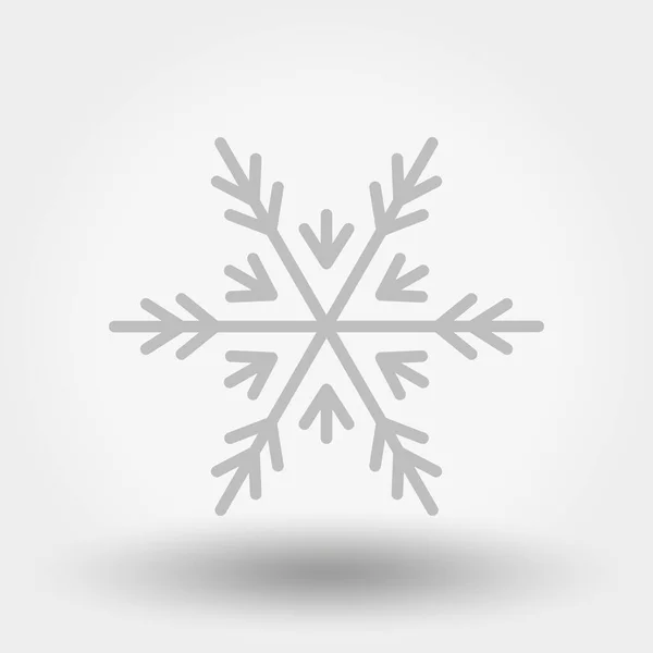 Śnieżynka Ikona Aplikacji Internetowej Mobilnej Ilustracja Wektora Białym Tle Styl — Wektor stockowy