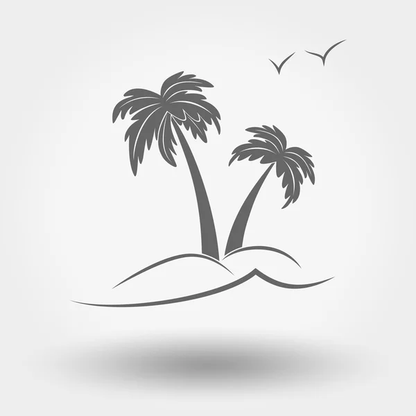 Palm tree. — Stock Vector