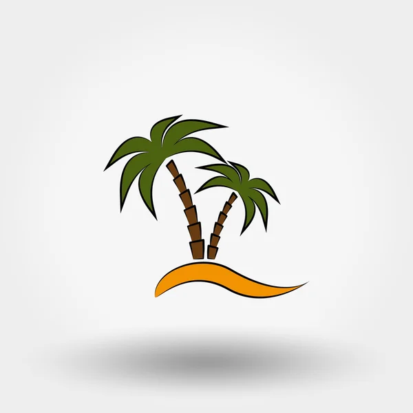 Palm tree. — Stock Vector