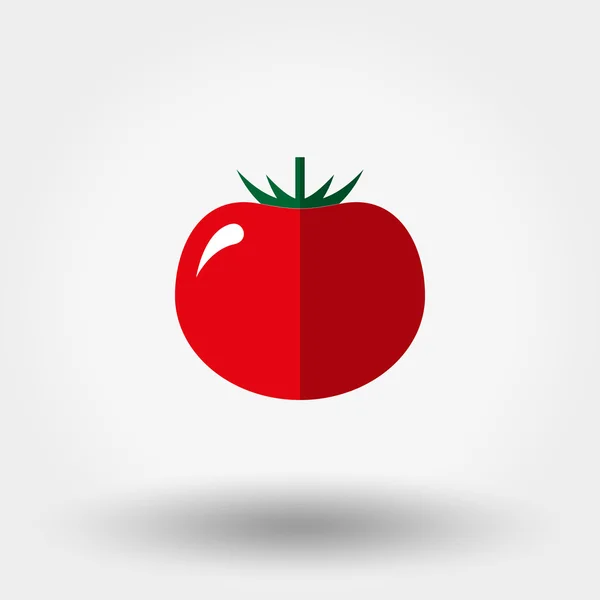 Tomaten-Symbol. flach. — Stockvektor