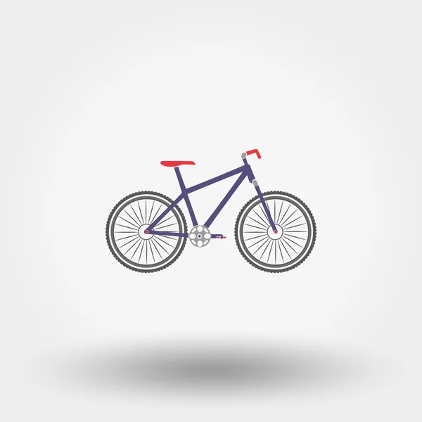 Icono de bicicleta. Plano . — Vector de stock