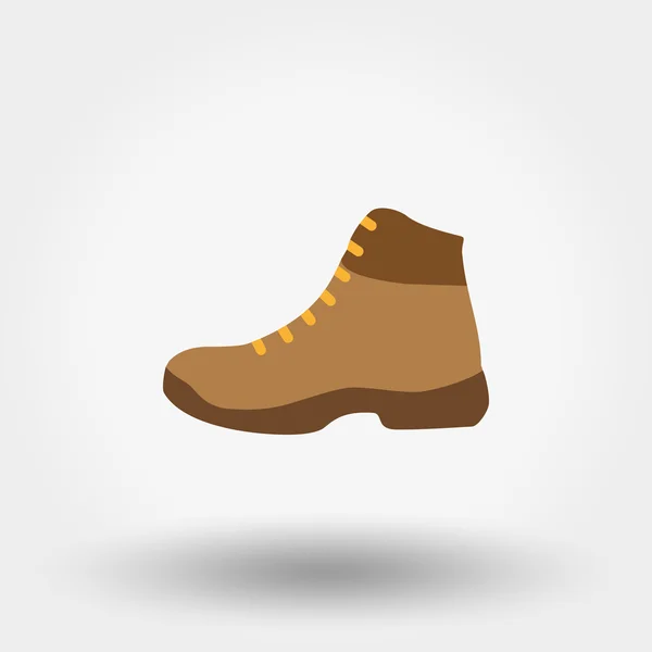 Boot. Icon. Flat. — Stock Vector