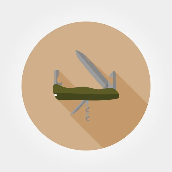 Cuchillo del ejército. Icono . — Vector de stock