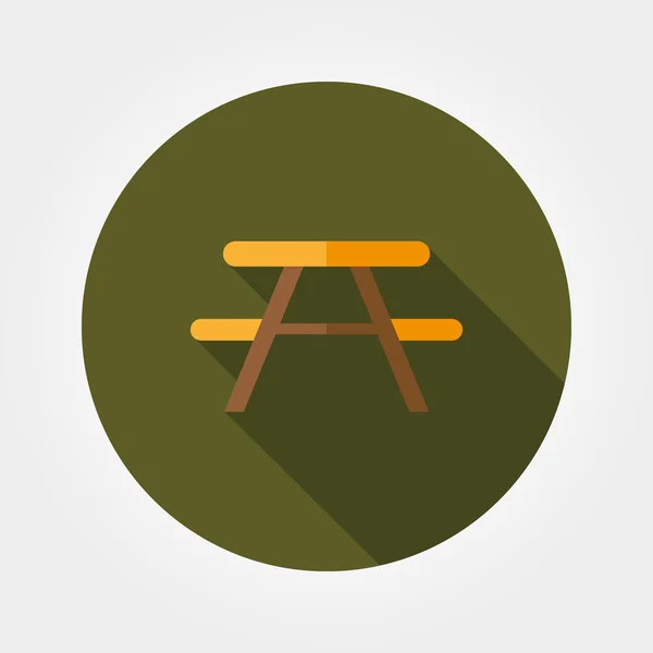 Camping table icon. — Stock Vector